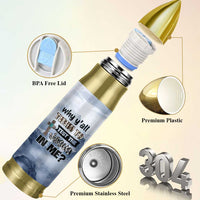 Funny Christian Bullet Tumbler Why Y'All Trying To Test The Jesus In Me