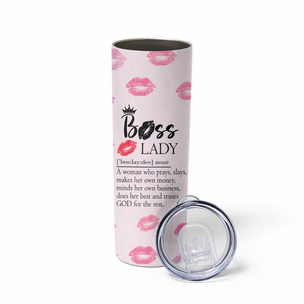 Boss Gifts for Women Skinny Tumbler She Motivates Inspires Empowers Christmas Birthday Gift - Wonder Print Shop