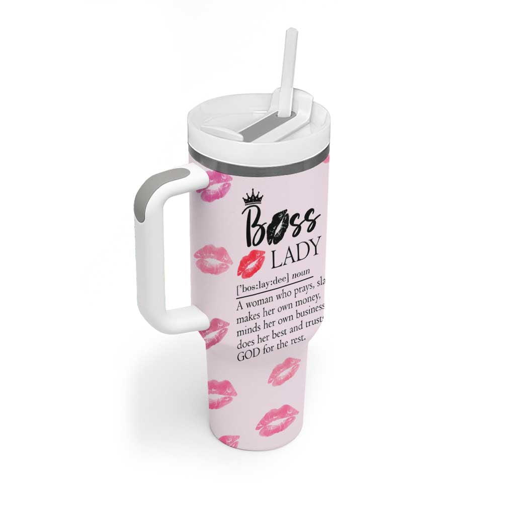 Boss Gifts for Women Tumbler With Handle She Motivates Inspires Empowers Christmas Birthday Gift - Wonder Print Shop
