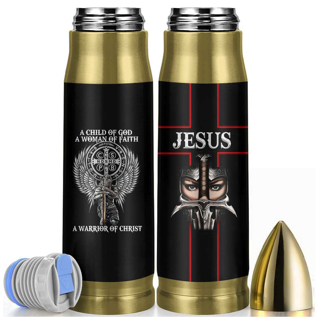 Christian Gifts For Women Bullet Tumbler A Child Of God A Woman Of Faith A Warrior Of Christ Jesus Faith