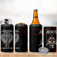 Christian Gifts For Women 4 in 1 Can Cooler Tumbler A Child Of God A Woman Of Faith A Warrior Of Christ Jesus Faith