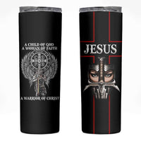 Christian Gifts For Women Skinny Tumbler A Child Of God A Woman Of Faith A Warrior Of Christ Jesus Faith