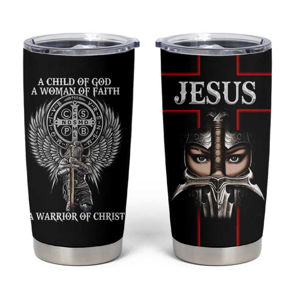 Christian Gifts For Women Tumbler Cup A Child Of God A Woman Of Faith A Warrior Of Christ Jesus Faith