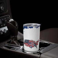 American Flag Patriotic Tumbler Cup Land Of The Free Because Of The Brave USA Flag