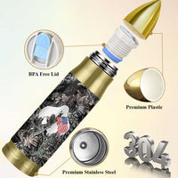 Bigfoot Camping Bullet Tumbler Not All Who Wander Are Lost Sasquatch