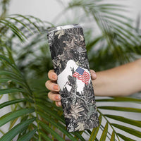 Bigfoot Camping Skinny Tumbler Not All Who Wander Are Lost Sasquatch