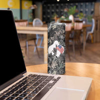 Bigfoot Camping Skinny Tumbler Not All Who Wander Are Lost Sasquatch