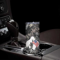 Bigfoot Camping Skinny Tumbler Not All Who Wander Are Lost Sasquatch