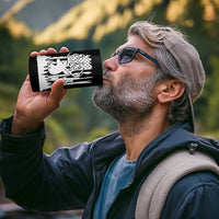 Deer Hunting Dad 4 in 1 Can Cooler Tumbler Best Buckin' Papa Ever American Flag - Wonder Print Shop