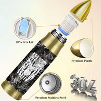 Funny Hunting Bullet Tumbler Camo Deer American Flag I Like Big Bucks I Cannot Lie