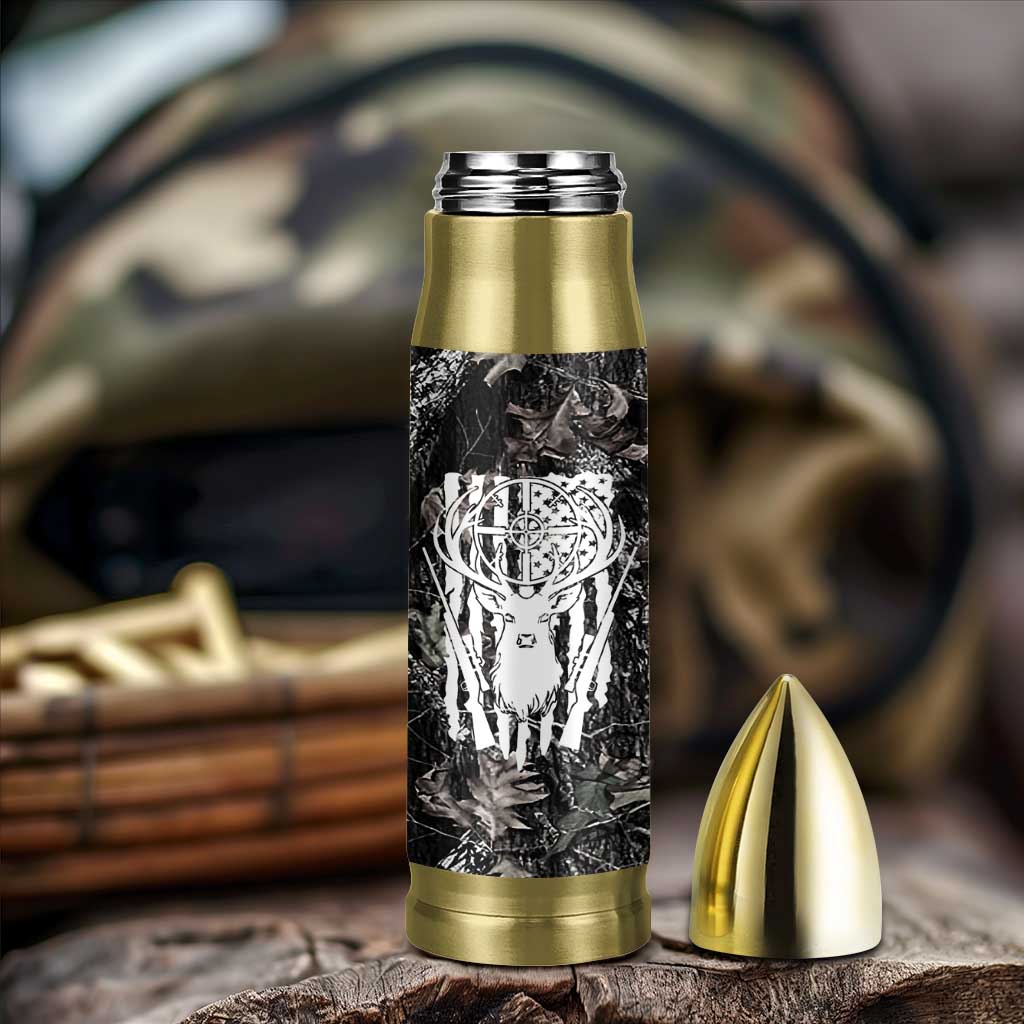 Funny Hunting Bullet Tumbler Camo Deer American Flag I Like Big Bucks I Cannot Lie