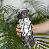 Funny Hunting Skinny Tumbler Camo Deer American Flag I Like Big Bucks I Cannot Lie