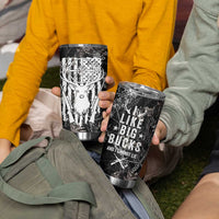 Funny Hunting Tumbler Cup Camo Deer American Flag I Like Big Bucks I Cannot Lie