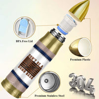 Funny Fishing Bullet Tumbler Dont Be A Dumb Bass Fisherman Fathers Day Gifts US Flag