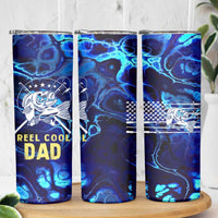 Funny Fishing Gift Skinny Tumbler Reel Cool Dad Gifts American Flag - Wonder Print Shop
