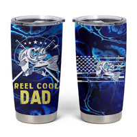 Funny Fishing Gift Tumbler Cup Reel Cool Dad Gifts American Flag - Wonder Print Shop