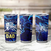 Funny Fishing Gift Tumbler Cup Reel Cool Dad Gifts American Flag - Wonder Print Shop