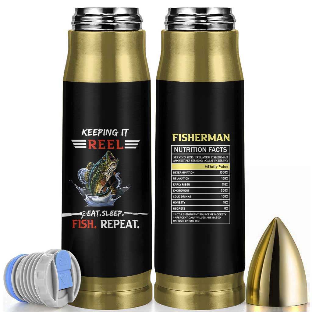 Funny Fishing Bullet Tumbler Keeping It Reel Fisherman Fathers Day Gifts