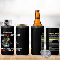 Funny Fishing 4 in 1 Can Cooler Tumbler Keeping It Reel Fisherman Fathers Day Gifts