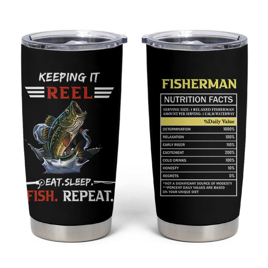 Funny Fishing Tumbler Cup Keeping It Reel Fisherman Fathers Day Gifts