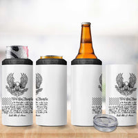American Flag Patriotic 4 in 1 Can Cooler Tumbler USA US Constitution 4th of July We The People 1776 Flag