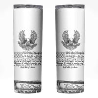 American Flag Patriotic Skinny Tumbler USA US Constitution 4th of July We The People 1776 Flag