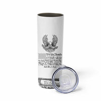 American Flag Patriotic Skinny Tumbler USA US Constitution 4th of July We The People 1776 Flag