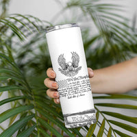 American Flag Patriotic Skinny Tumbler USA US Constitution 4th of July We The People 1776 Flag