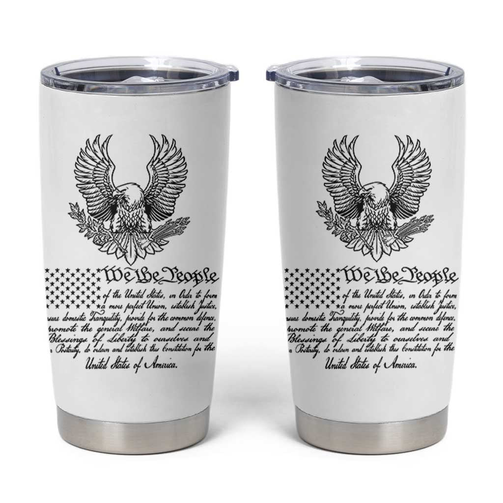 American Flag Patriotic Tumbler Cup USA US Constitution 4th of July We The People 1776 Flag