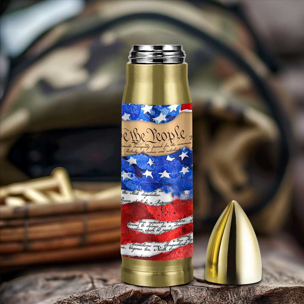 Patriotic Eagle American Flag Bullet Tumbler 250 Years 1776 2026 4th Of July Independence Day