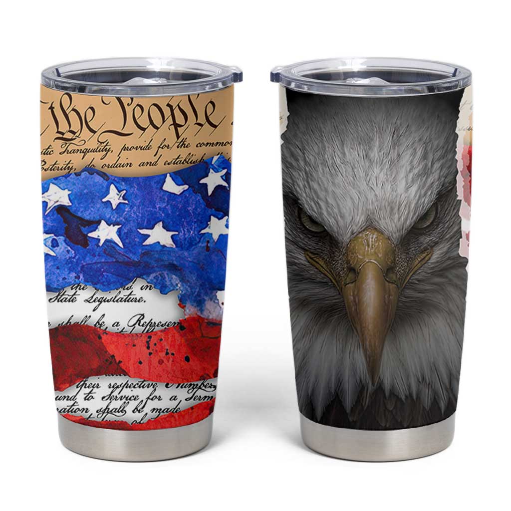 Patriotic Eagle American Flag Tumbler Cup 250 Years 1776 2026 4th Of July Independence Day