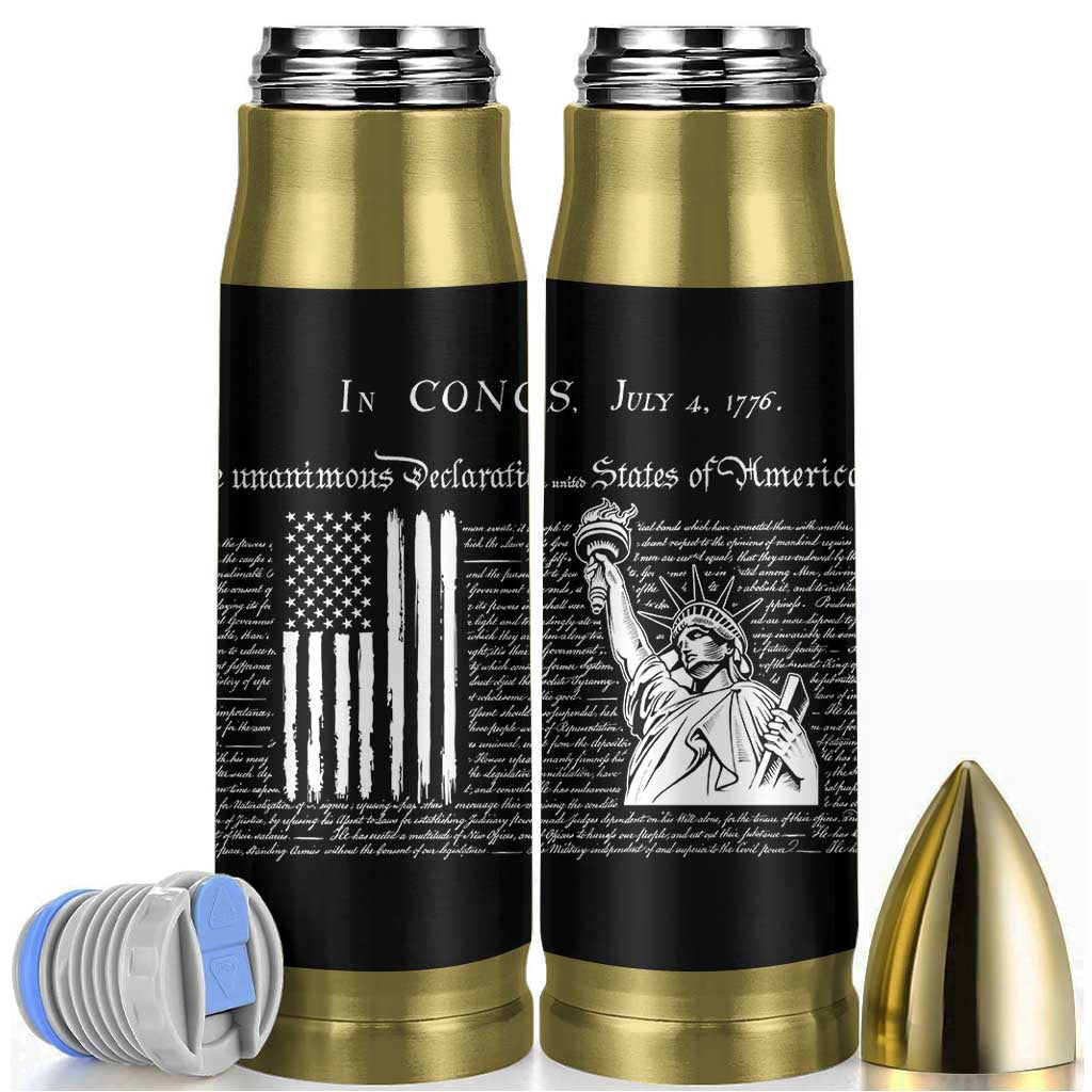 American Patriotic Gift Bullet Tumbler US Constitution We The People 4th Of July Independence Day