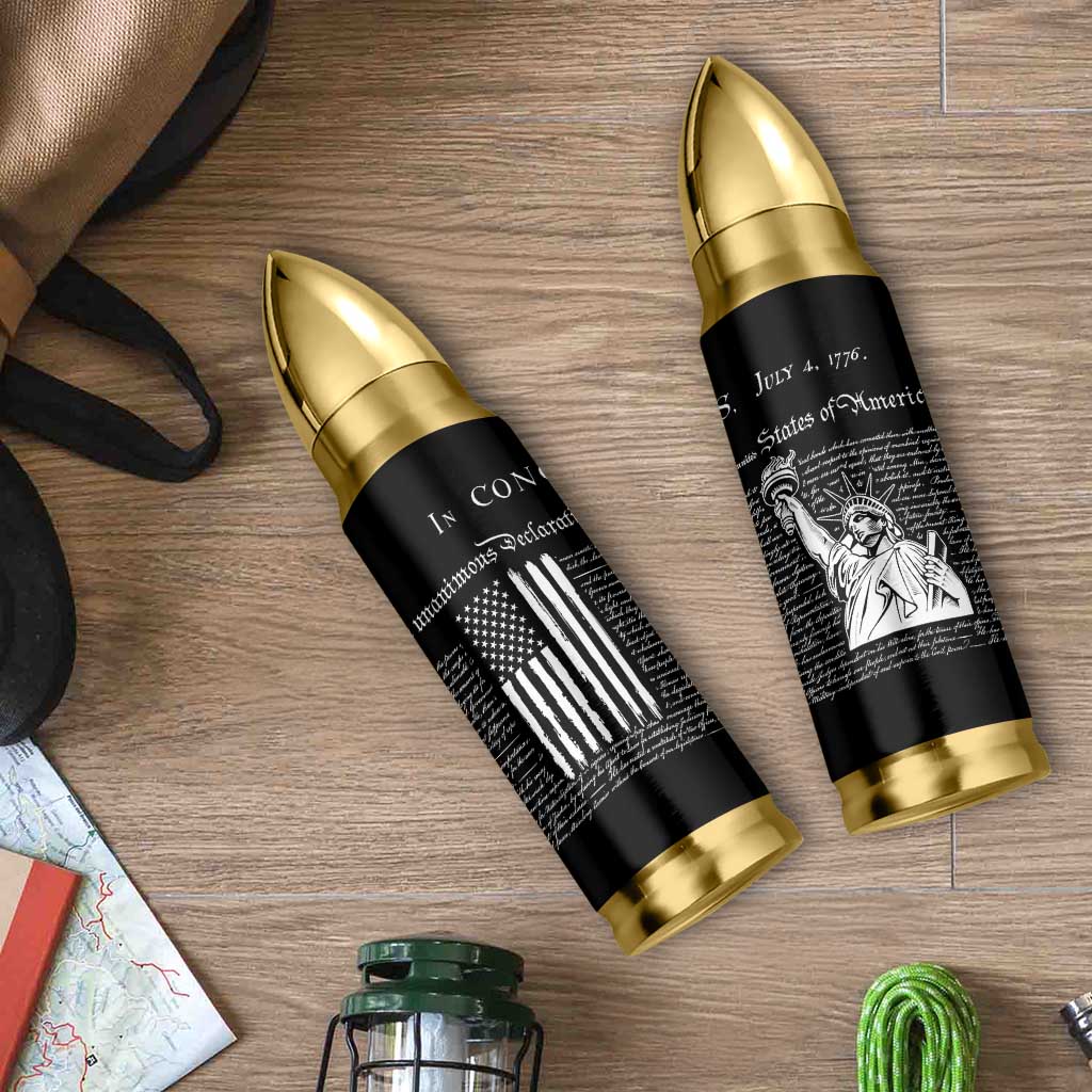 American Patriotic Gift Bullet Tumbler US Constitution We The People 4th Of July Independence Day