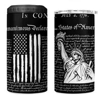 American Patriotic Gift 4 in 1 Can Cooler Tumbler US Constitution We The People 4th Of July Independence Day