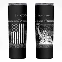 American Patriotic Gift Skinny Tumbler US Constitution We The People 4th Of July Independence Day