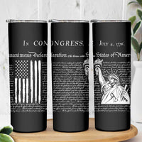 American Patriotic Gift Skinny Tumbler US Constitution We The People 4th Of July Independence Day