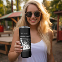 American Patriotic Gift Skinny Tumbler US Constitution We The People 4th Of July Independence Day