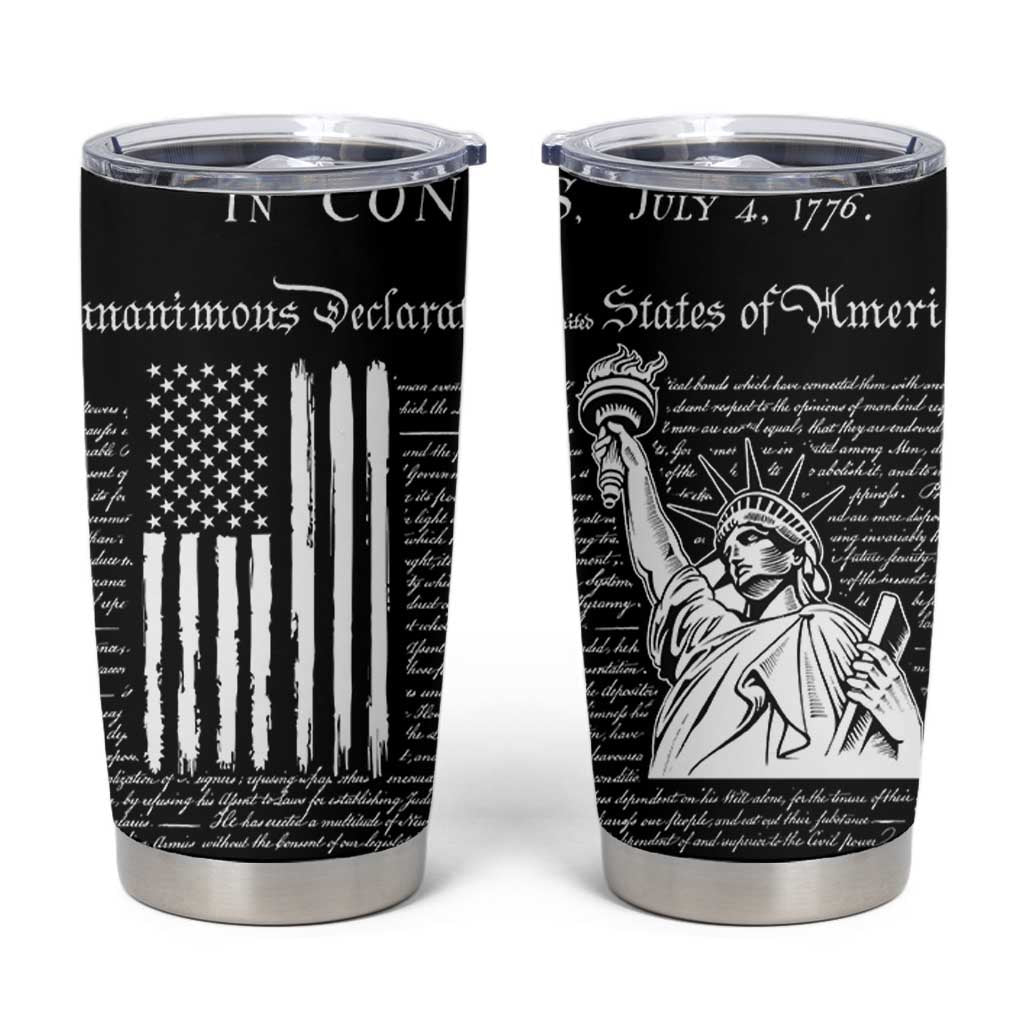 American Patriotic Gift Tumbler Cup US Constitution We The People 4th Of July Independence Day