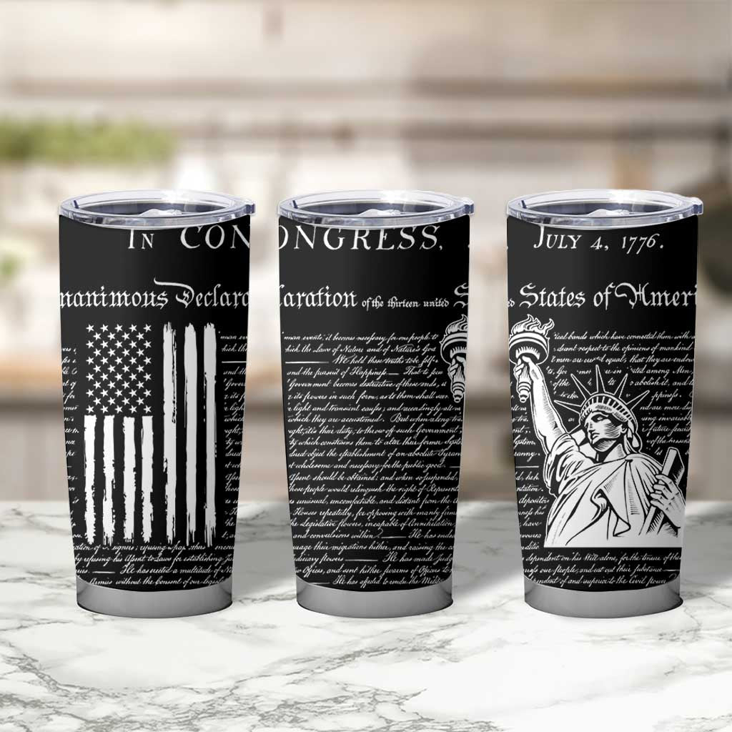 American Patriotic Gift Tumbler Cup US Constitution We The People 4th Of July Independence Day
