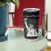 American Patriotic Gift Tumbler Cup US Constitution We The People 4th Of July Independence Day