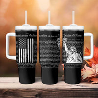 American Patriotic Gift Tumbler With Handle US Constitution We The People 4th Of July Independence Day