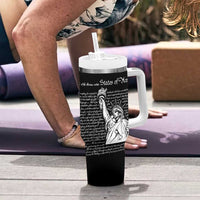 American Patriotic Gift Tumbler With Handle US Constitution We The People 4th Of July Independence Day