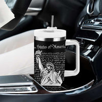 American Patriotic Gift Tumbler With Handle US Constitution We The People 4th Of July Independence Day