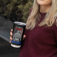 US Veteran Tumbler Cup I am A Veteran My Oath Never Expires Distressed US Flag