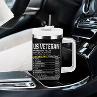 US Veteran Tumbler With Handle I am A Veteran My Oath Never Expires Distressed US Flag