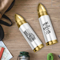 American Flag Patriotic Bullet Tumbler Land Of The Free Because Of The Brave Bald EagleUSA Flag
