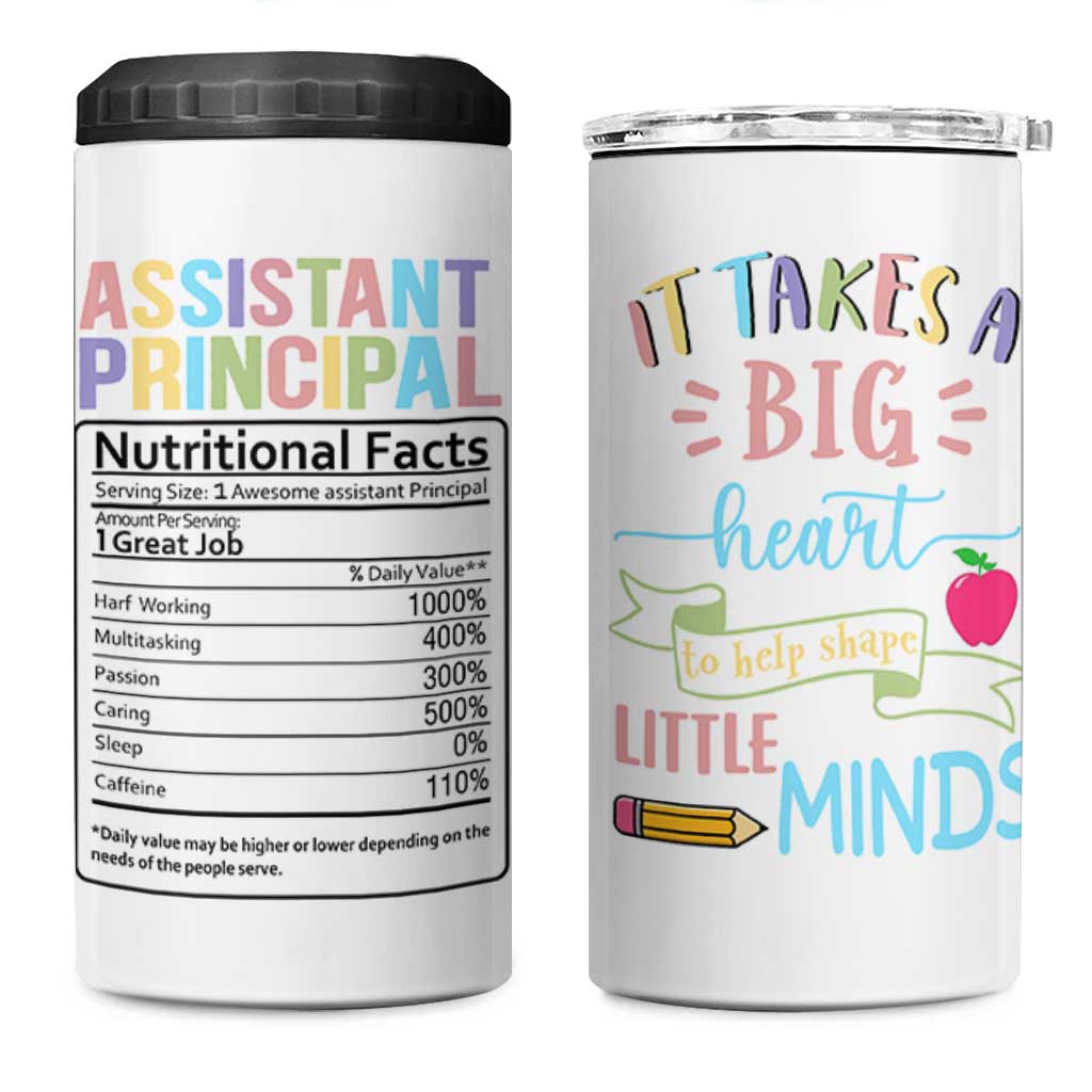 Assistant Principal Gifts 4 in 1 Can Cooler Tumbler AP Appreciation Gifts Back to School