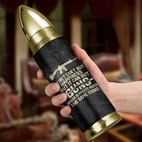 Gun Lovers Bullet Tumbler Money Cant Buy Happiness But It Can Buy Guns Retro USA Flag