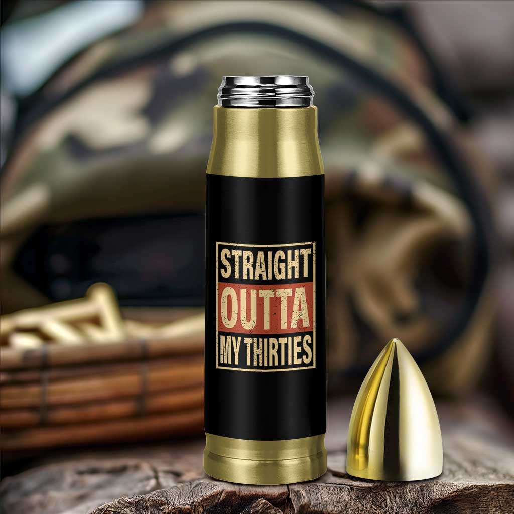 40th Birthday Bullet Tumbler Straight Outta My Thirties 1986 40 Year Old Birthday