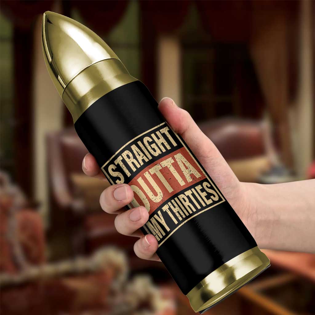 40th Birthday Bullet Tumbler Straight Outta My Thirties 1986 40 Year Old Birthday